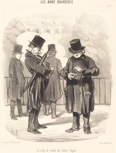 Strzał armatni Palais-Royal autorstwa Honoré Daumier