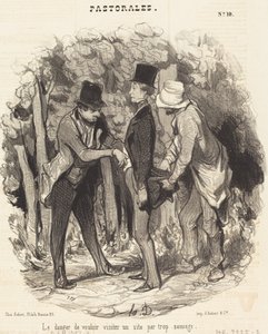 Niebezpieczeństwo… odwiedzenia strony, która jest zbyt dzika autorstwa Honoré Daumier