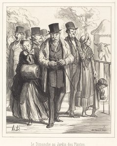 Niedziela w Jardin des Plantes autorstwa Honoré Daumier