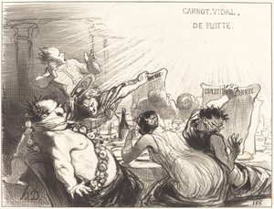 Święto Baltazara-Véron autorstwa Honoré Daumier