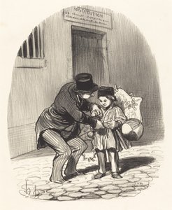 Dzień wolny autorstwa Honoré Daumier