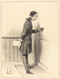 Żebrak w domu autorstwa Honoré Daumier