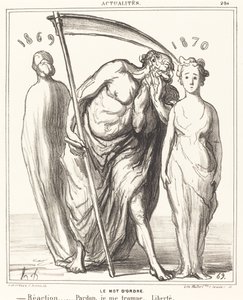 Hasło: Reakcja... Przebaczenie... Wolność autorstwa Honoré Daumier