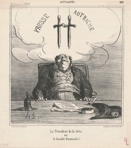 Przewodniczący Sejmu autorstwa Honoré Daumier