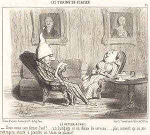 Powrót do Paryża autorstwa Honoré Daumier