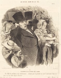Powrót targów Saint-Cloud autorstwa Honoré Daumier