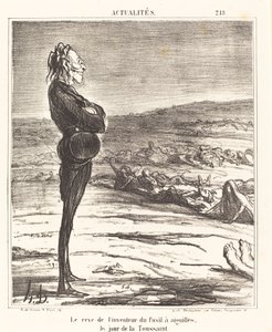 Marzenie wynalazcy pistoletu igłowego... autorstwa Honoré Daumier