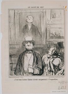 Salon z 1857 r. – komentarz, to właśnie w tej piwnicy… autorstwa Honoré Daumier