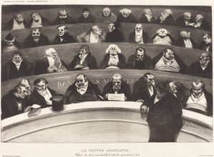 Legislacyjny brzuch autorstwa Honoré Daumier