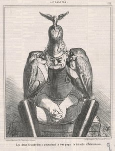 Dwaj wielcy książęta opowiadają ... Inkermann autorstwa Honoré Daumier