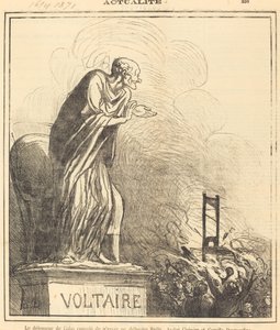 Obrońca Calas pocieszał... autorstwa Honoré Daumier