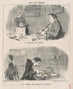 Obiad szefa szóstego urzędnika... autorstwa Honoré Daumier