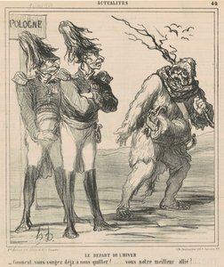 Początek zimy autorstwa Honoré Daumier