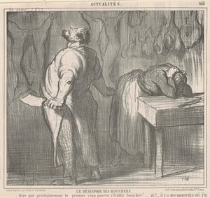 Rozpacz rzeźników autorstwa Honoré Daumier