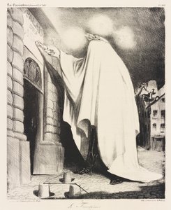 Le fant?me (Upiór) autorstwa Honoré Daumier