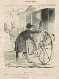 Pan młody publiczny autorstwa Honoré Daumier