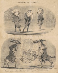 Dzień, w którym... Théobald dowiedział się o swoim odgumowaniu autorstwa Honoré Daumier
