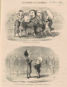 Dzień, w którym są wiadomości autorstwa Honoré Daumier