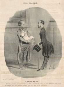 Mąż Niebieskiej Pończochy... autorstwa Honoré Daumier