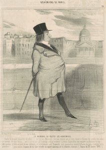 Członek wszystkich akademii autorstwa Honoré Daumier