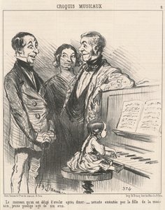 Kawałek, który musimy połknąć... autorstwa Honoré Daumier