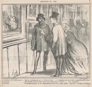 Malarz, który miał obraz, odmówił... autorstwa Honoré Daumier