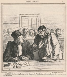 Oskarżony autorstwa Honoré Daumier
