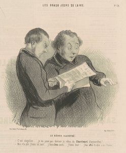 Ilustrowany rebus autorstwa Honoré Daumier