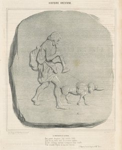 Powrót Odyseusza autorstwa Honoré Daumier
