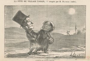 Powrót jest często trudny autorstwa Honoré Daumier