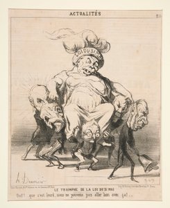 Triumf prawa 31 maja od Aaktualites autorstwa Honoré Daumier