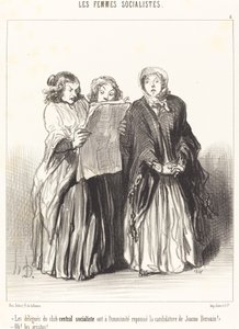 Delegaci centralnego klubu socjalistycznego odrzucili... autorstwa Honoré Daumier