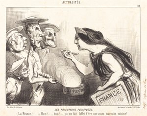 Polityczni Fricoteurs autorstwa Honoré Daumier