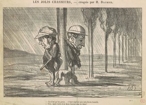 Ładni łowcy autorstwa Honoré Daumier