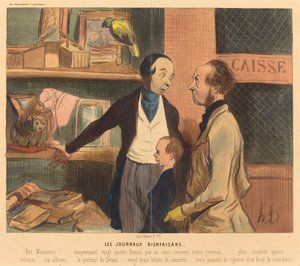 Dobroczynne czasopisma autorstwa Honoré Daumier