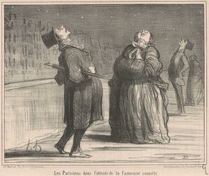 Paryżanie czekają na... autorstwa Honoré Daumier