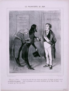 Les Philanthropes du Jour- Pan Burmistrz… Przejeżdżając przez Twoje miasto… autorstwa Honoré Daumier