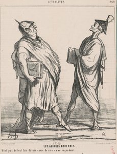 Współcześni wróżby... autorstwa Honoré Daumier