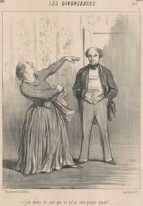 Mężowie nie są tym, co myślą próżni ludzie! autorstwa Honoré Daumier