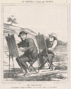 Ogrodnicy. Pierwsze kopie natury autorstwa Honoré Daumier