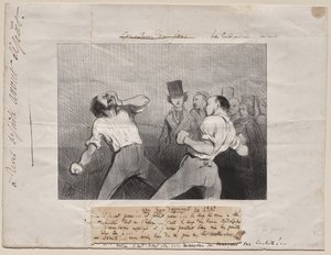 Lekcja zrozumienia w 1843 r. autorstwa Honoré Daumier