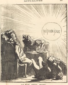 Ich Mané, Thecel, Pharès autorstwa Honoré Daumier