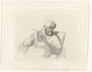 czytający człowiek autorstwa Honoré Daumier