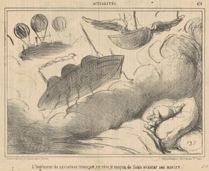 Inżynier Lewiatana odkrywa, we śnie... autorstwa Honoré Daumier