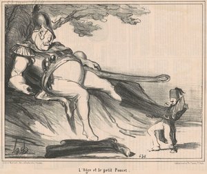 Ogr i mały kciuk autorstwa Honoré Daumier