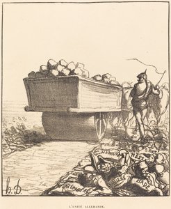 jedność niemiecka autorstwa Honoré Daumier