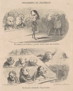Pan Laurent (z Ardèche) Przechodząc... autorstwa Honoré Daumier