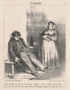 Moja żono, mylisz się obwiniając mnie... autorstwa Honoré Daumier