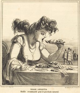 Pani Gargantua autorstwa Honoré Daumier