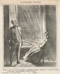 Madame ...Oto jesteśmy ... 15 listopada autorstwa Honoré Daumier